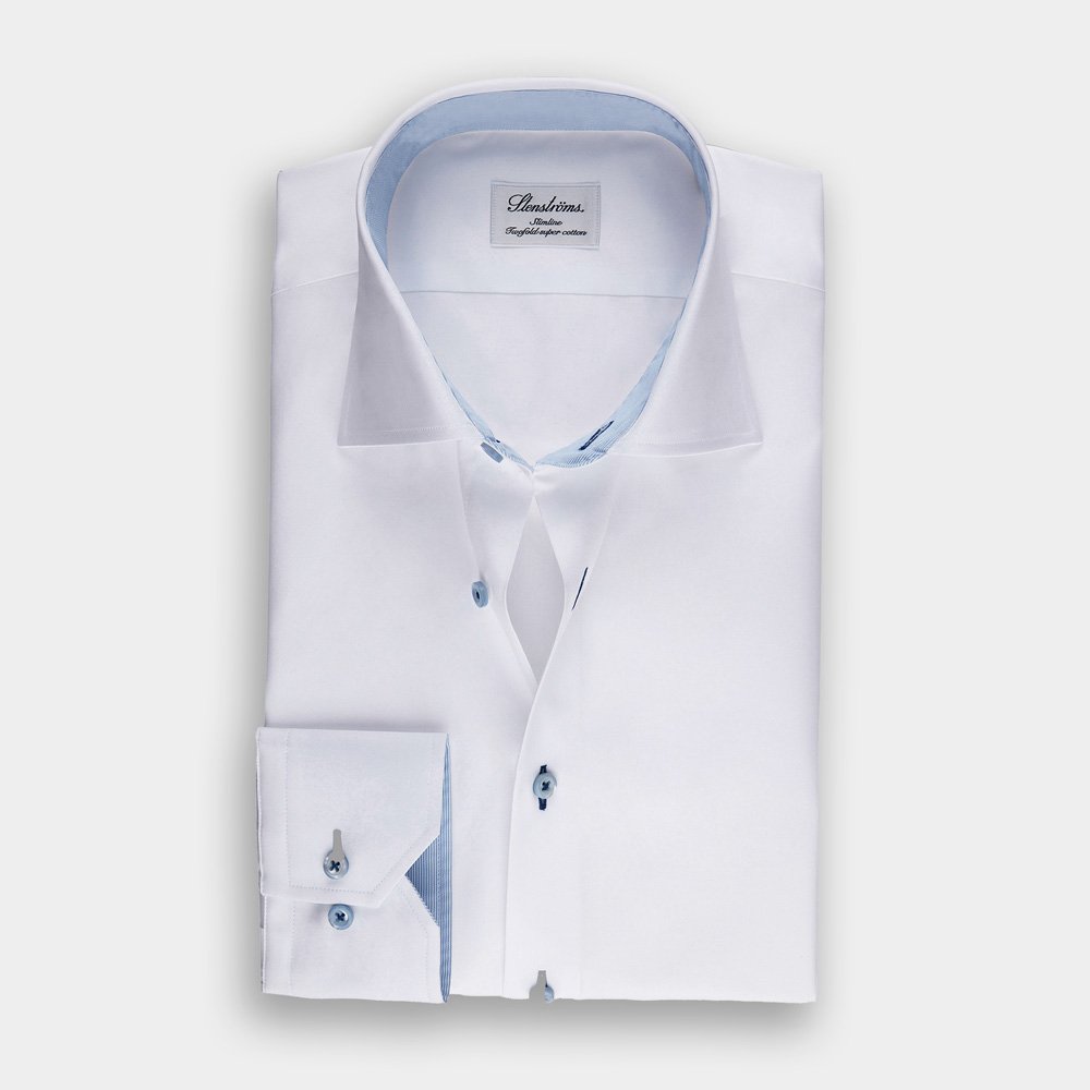 Hemden Van Stenströms In Het Wit In Model Slim Fit