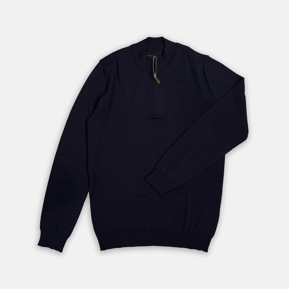 Half-zip Van Stenströms In Het Blauw In Model 