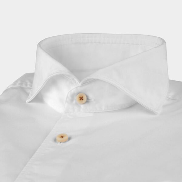 Hemden Van Stenströms In Het Wit In Model Cotton Twofold Slim Fit