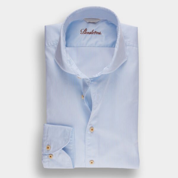Hemden Van Stenströms In Het Lichtblauw In Model Slim Fit