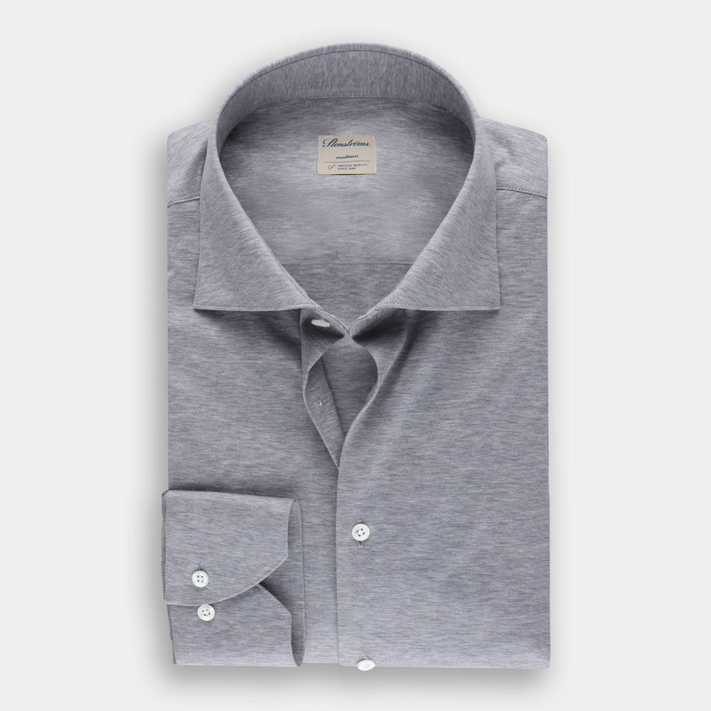 Hemden Van Stenströms In Het Grijs In Model Stretch