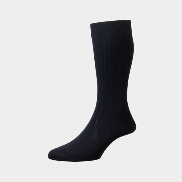 Kousen Van Pantherella In Het Blauw In Model Fil D'ecosse/cotton Lisle