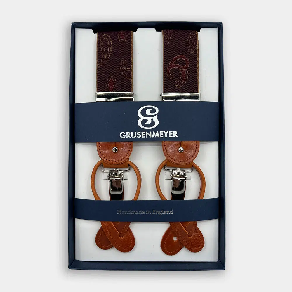 Bretellen Van Grusenmeyer In Het Rood In Model Bretellen