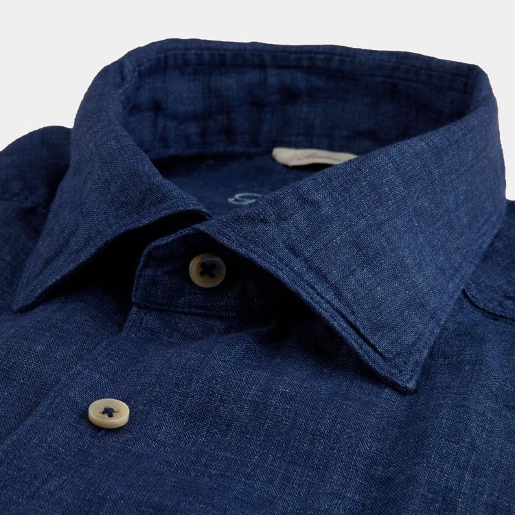 Hemden Van Stenströms In Het Blauw In Model Linnen