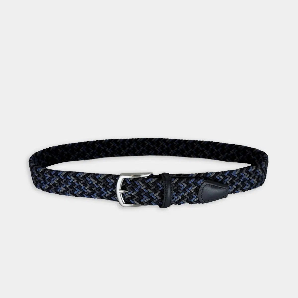 Riem Van Anderson's In Het Blauw In Model Multicolor Stretch Riem Donkerblauw
