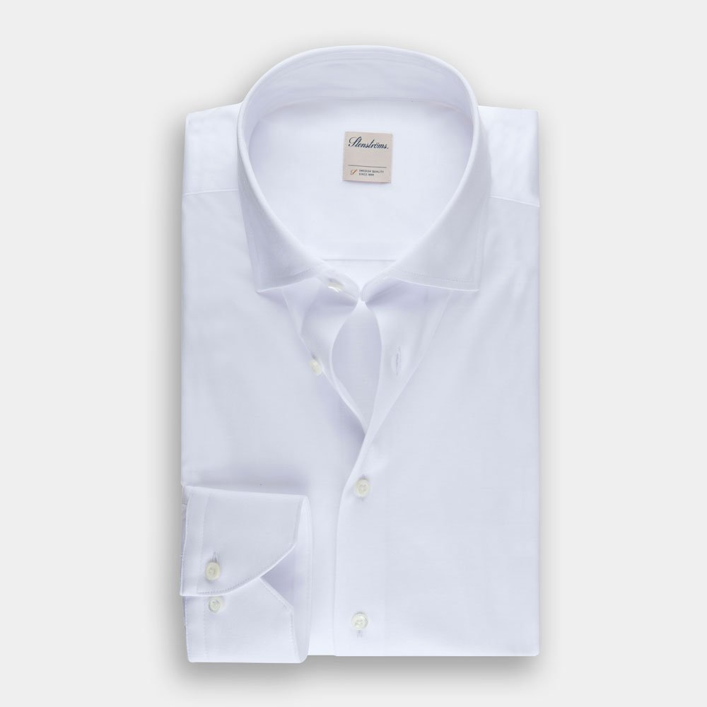 Hemden Van Stenströms In Het Wit In Model Stretch