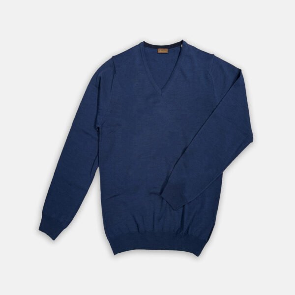 Pull Van Stenströms In Het Blauw In Model V-hals
