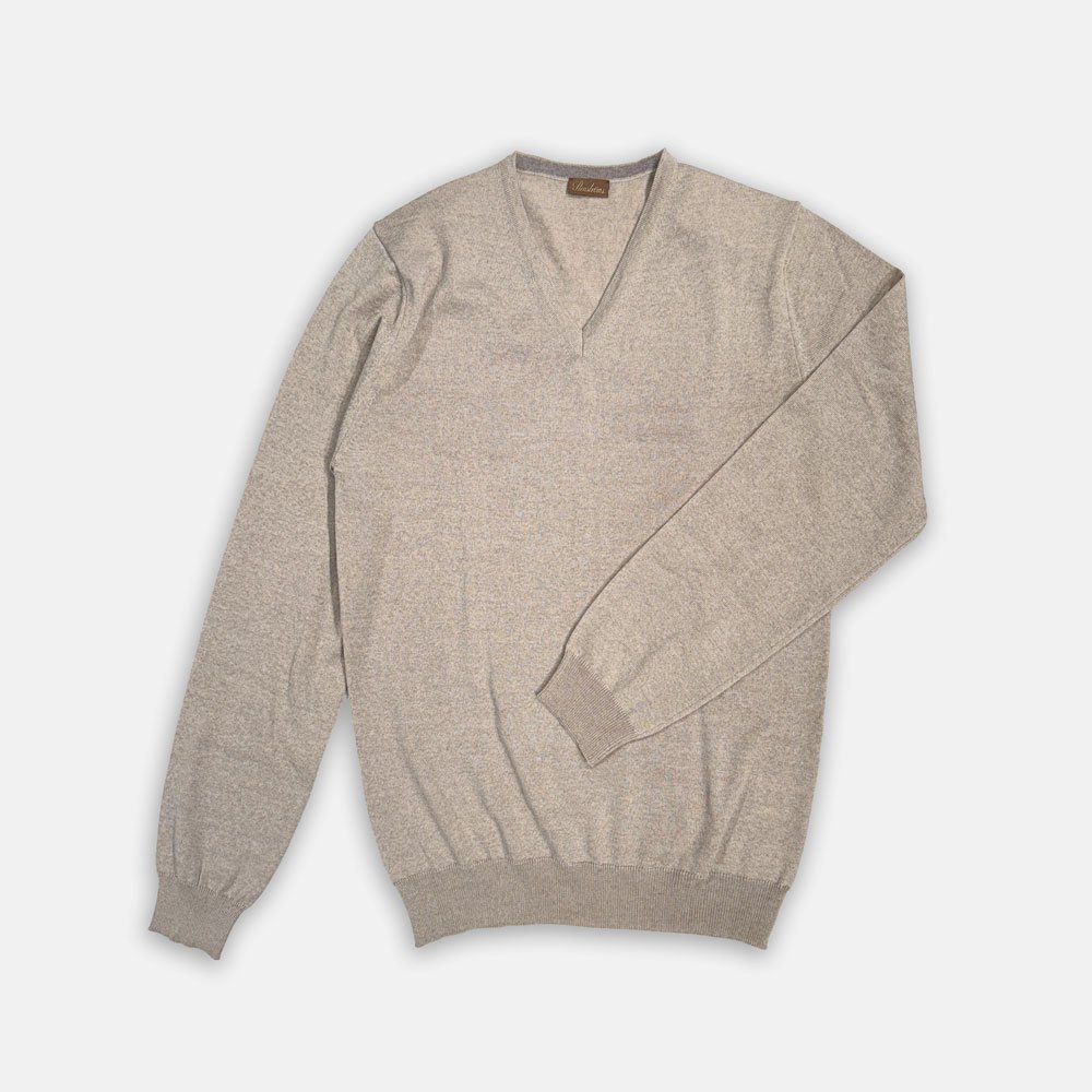 V-necks Van Stenströms In Het Beige In Model V-hals Merino