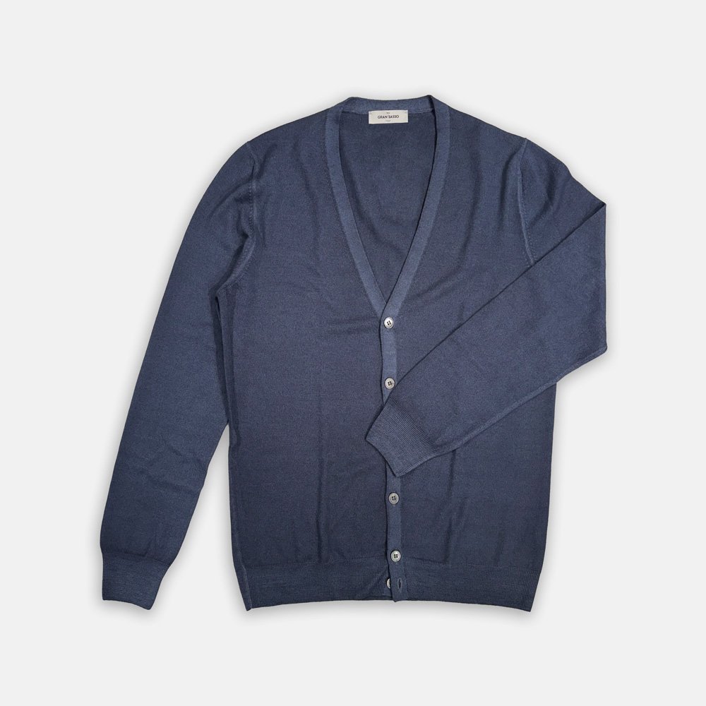 Cardigan Van Gran Sasso In Het Blauw In Model Vintage Fashion Fit 227
