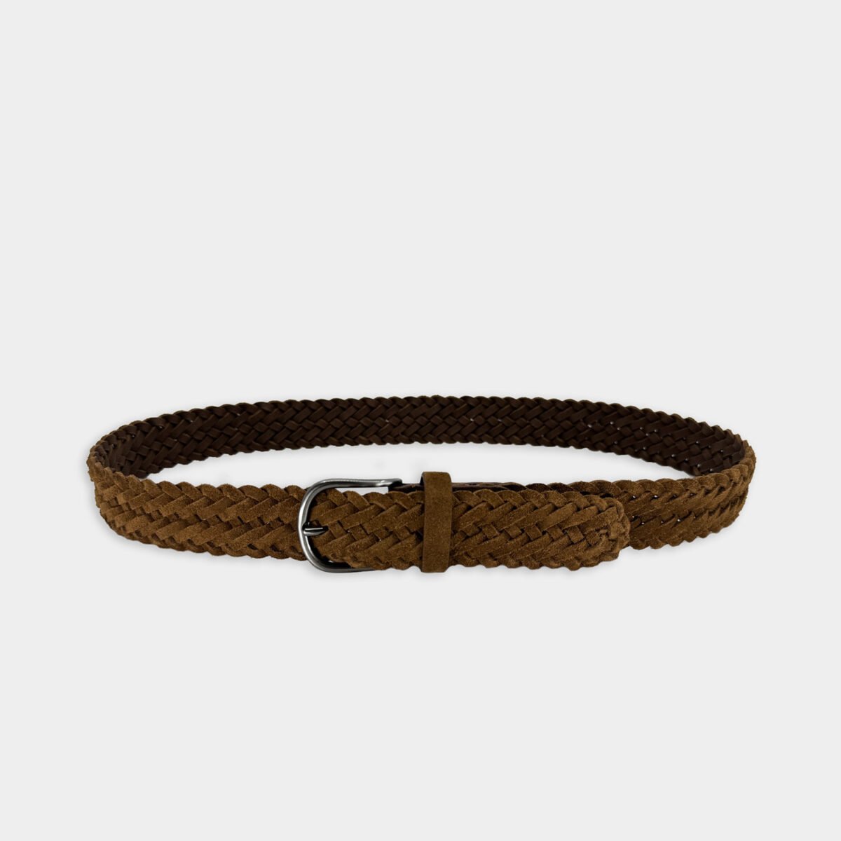 Riem Van Anderson's In Het Bruin In Model Suède Gevlochten Riem Bruin