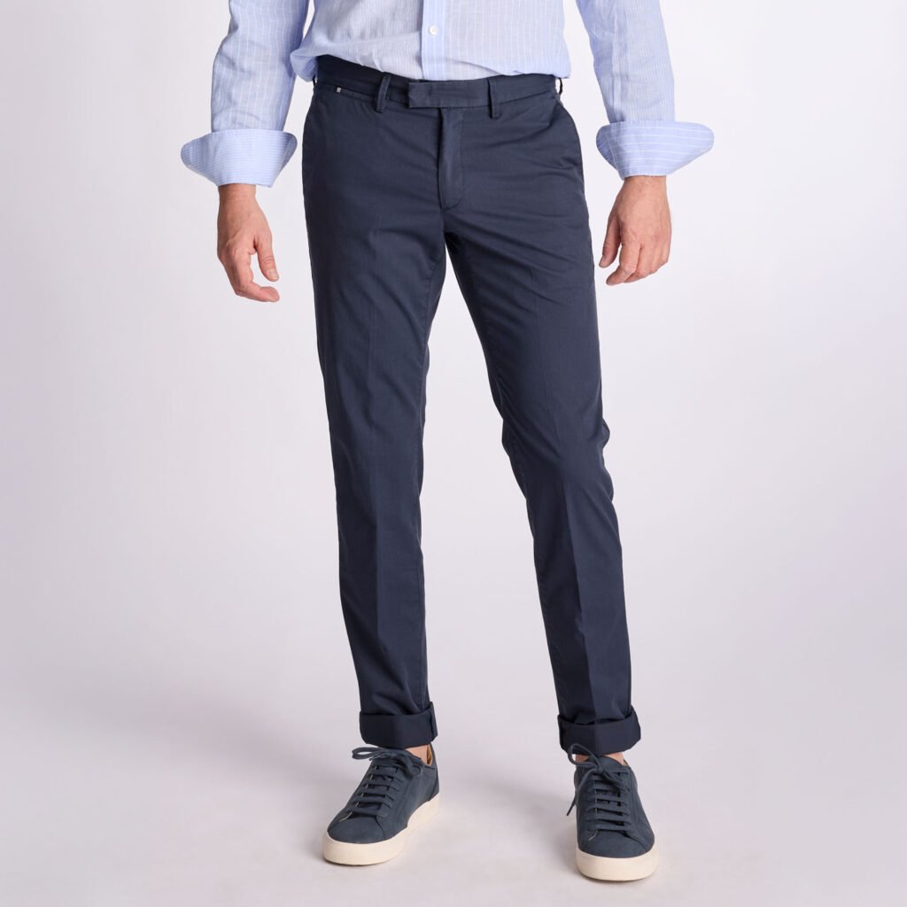 Chino Van Zilton In Het Blauw In Model Sidney Slim Fit
