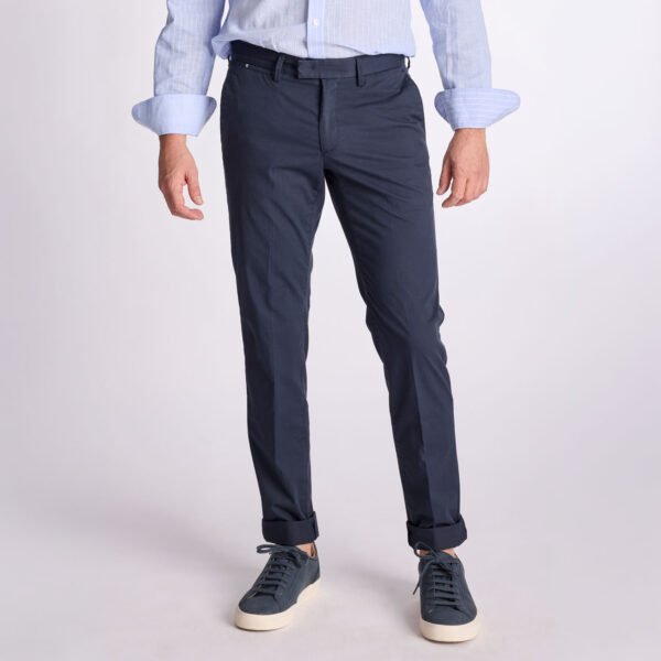 Chino Van Zilton In Het Blauw In Model Sidney Slim Fit