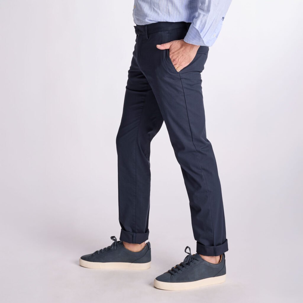Chino Van Zilton In Het Blauw In Model Sidney Slim Fit