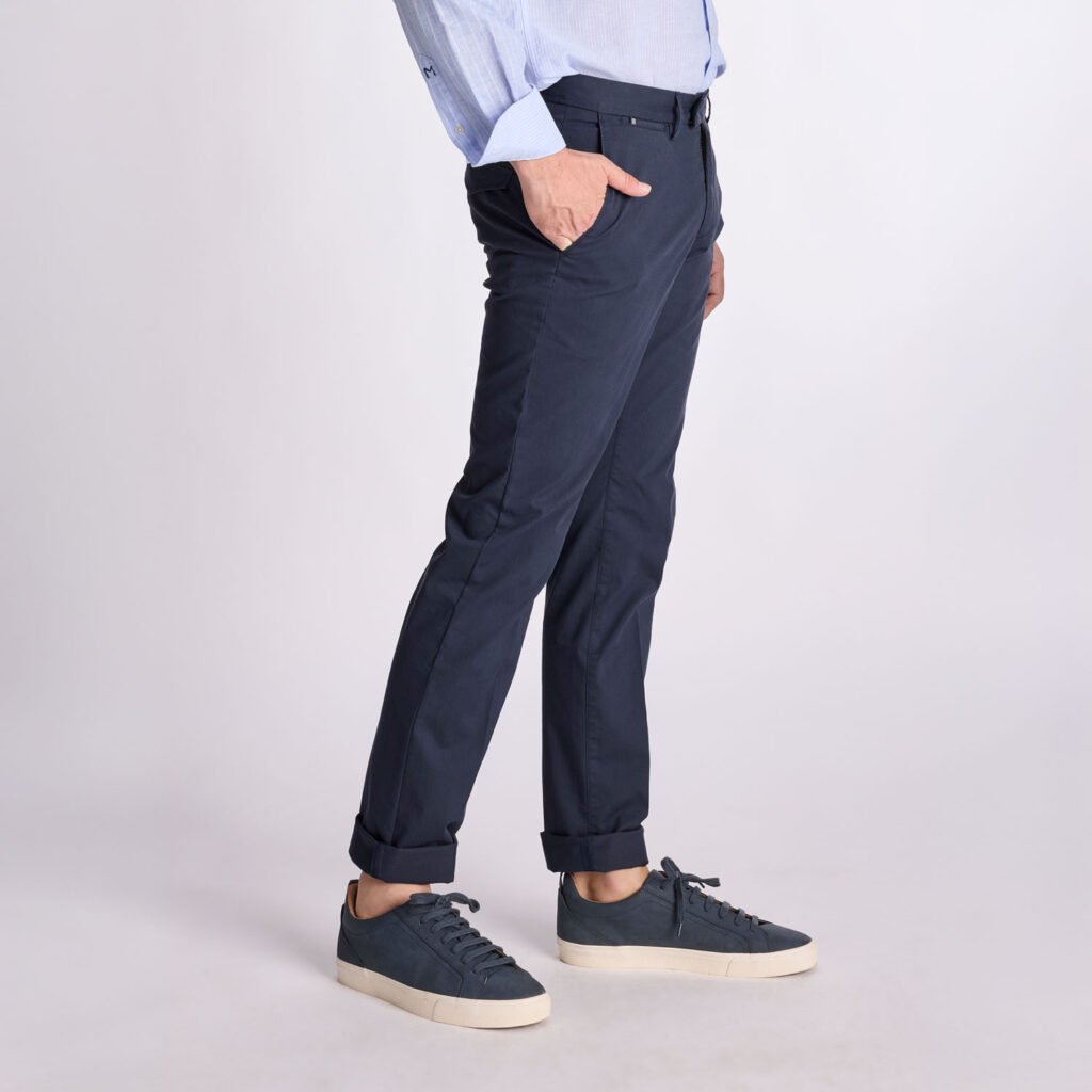 Chino Van Zilton In Het Blauw In Model Sidney Slim Fit