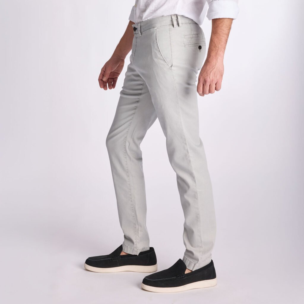 Chino Van Zilton In Het Grijs In Model Sidney – Slim Fit Chino